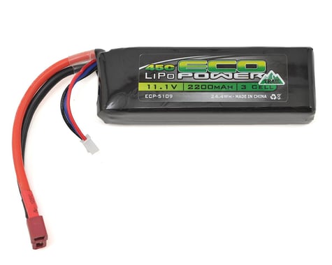 EcoPower "Trail" 3S LiPo 45C Battery Pack w/T-Style Connector (11.1V/2200mAh)