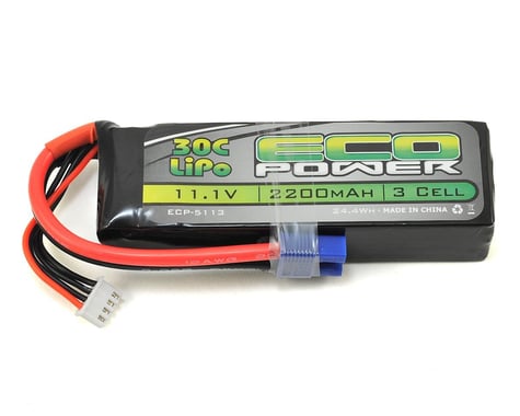 EcoPower "Electron" 3S LiPo 30C Battery (11.1V/2200mAh)
