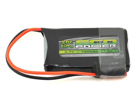 EcoPower "Electron" 1S LiPo 20C Battery (3.7V/780mAh)