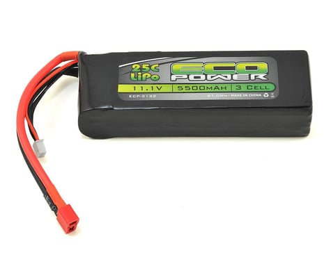 EcoPower "Electron" 3S LiPo 25C Battery (11.1V/5500mAh)