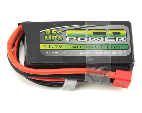 EcoPower "Electron" 3S LiPo 25C Battery (11.1V/1400mAh)