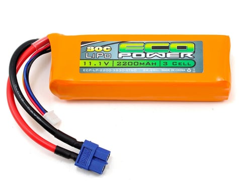 EcoPower "Electron" 3S Li-Poly 30C Battery Pack w/XT60 Connector (11.1V/2200mAh) (DJI Phantom)