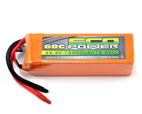 EcoPower "Electron" 6S LiPo 60C Battery Pack (22.2V/3300mAh)