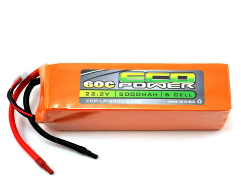 EcoPower "Electron" 6S LiPo 60C Battery Pack (22.2V/5000mAh)
