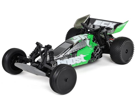 ECX RC Boost 1/10 Scale RTR Electric 2WD Buggy w/DX2E 2.4GHz Radio (Black/Green)