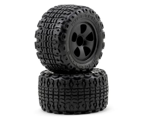 ECX RC Pre-Mounted Circuit All Terrain Front/Rear Truck Tire Set (2) (Black)