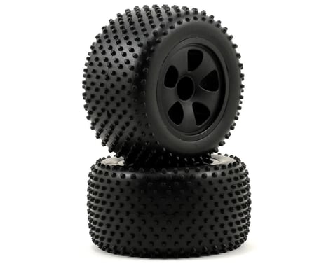 ECX RC Spike Pre-Mounted Rear Tire Set (Black) (2)