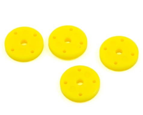 ECX V2 Mega-Bore Shock Piston (4) (Yellow - 1.4 x 4)