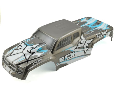 ECX Ruckus 2WD/4WD 1/10 Pre-Painted Truck Body (Gunmetal/Blue)