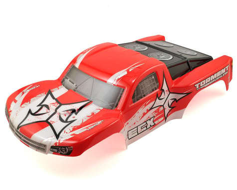 ECX Torment 1/10 2WD/4WD Pre-Painted Short Course Truck Body (Red/White)