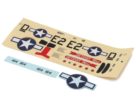 E-flite UMX P-51 "Detroit Miss" Decal Sheet