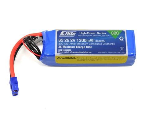 E-flite 6S LiPo Battery 30C (22.2V/1300mAh)