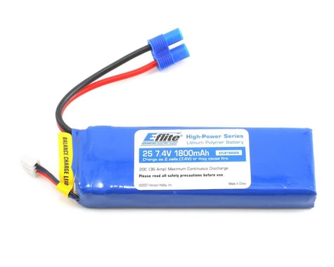 E-flite 2S Li-Poly Battery 20C (7.4V/1800mAh)