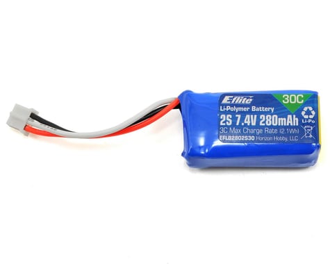 E-flite 2S LiPo Battery 30C (7.4V/280mAh)
