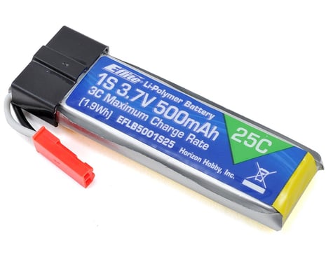 E-flite 1S 25C LiPo Battery Pack (3.7V/500mAh)
