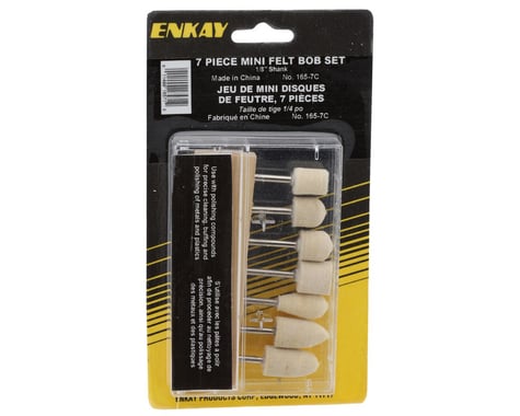 Enkay Precision Polishing Felt Bob Set (7) (1/8")