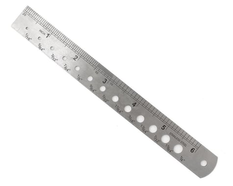 Enkay 6" Stainless Steel Ruler w/Drill Gauge