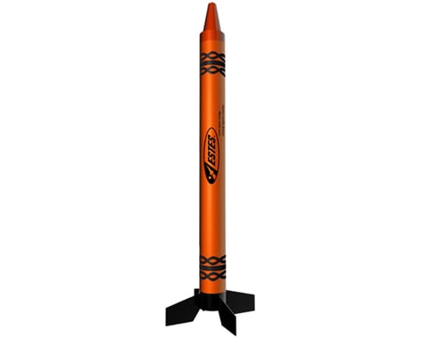 Estes Outer-Space Orange Crayon RTF Model Rocket Kit