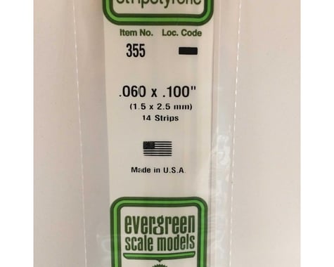 Evergreen Scale Models 24" Strip Pack, .060x.100 (14)