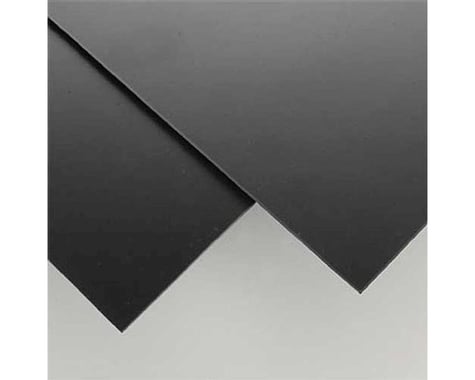 Evergreen Scale Models Black Styrene Sheets, .08"x8x21 (2)