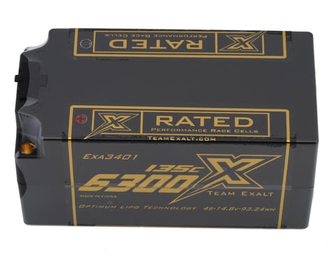 Team Exalt "X-Rated" HVX Shorty 4S 135C Lipo Battery (14.8V/6300mAh)