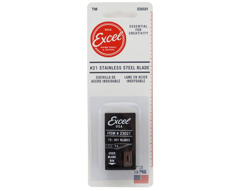 Excel #21 Stainless Steel Honed Blades (15)