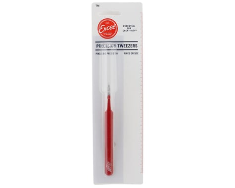 Excel Straight Point Tweezers (Red)