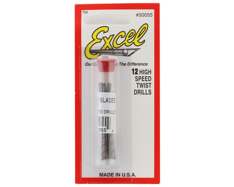 Excel High-Speed Twist Drill Bit Set (12) (#55)