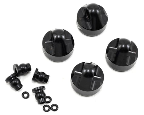 Exotek XB4 Aluminum Shock Caps w/Inserts (Black) (4)