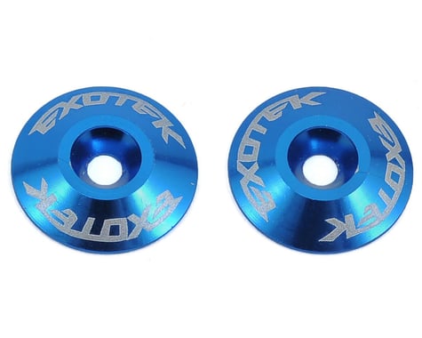 Exotek Aluminum Wing Buttons (2) (Blue)