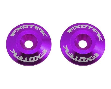 Exotek Aluminum Wing Buttons (2) (Purple)