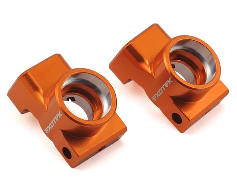 Exotek XB2 Aluminum Rear Hub Set (2) (Orange)