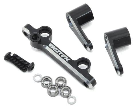 Exotek 22 3.0 Aluminum Steering Set (Black)
