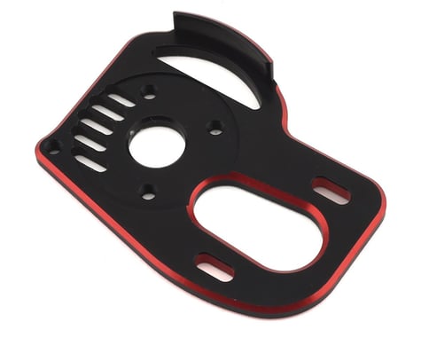 Exotek RB7 HD Laydown Motor Plate w/Gear Cover (Black/Red)