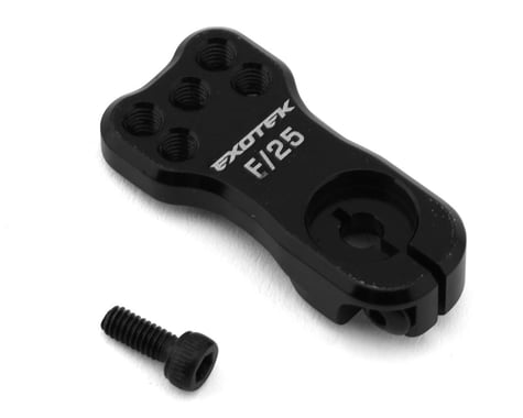 Exotek HD Aluminum Racing Servo Horn (25T ProTek/Futaba) (Black)