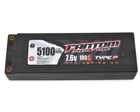 Fantom Pro Series HV 2S LiPo 100C Battery (7.6V/5100mAh)