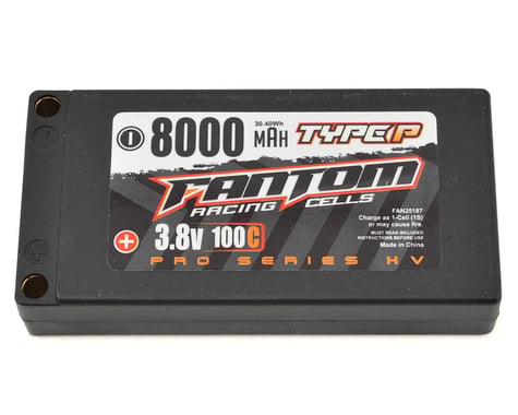 Fantom Pro Series HV 1S LiPo 100C Battery (3.8V/8000mAh)