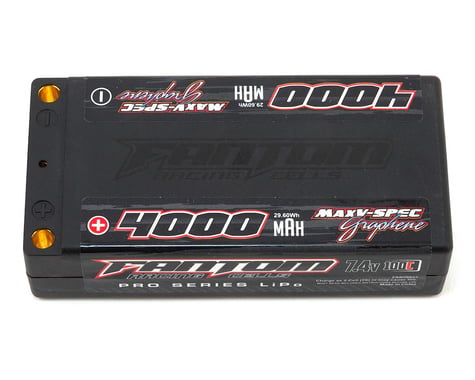 Fantom Pro Series MaxV-SPEC Shorty 2S LiPo 100C Battery (7.4V/4000mAh)