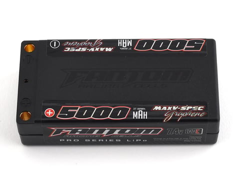 Fantom Pro Series MaxV-SPEC Shorty 2S LiPo 100C Battery (7.4V/5000mAh)