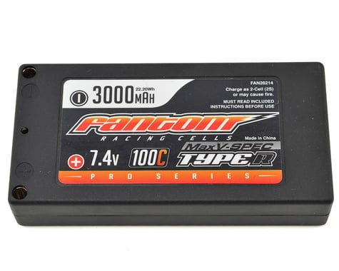 Fantom ProSeries MaxVSPEC Thin Shorty 2S LiPo 100C Battery (7.4V/3000mAh)