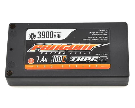 Fantom Pro Series Type-R Thin Shorty 2S LiPo 100C Battery (7.4V/3900mAh)