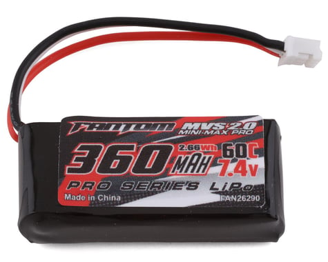 Fantom MVS 2.0 Mini-Max Pro 2S 60C LiPo Battery (7.4V/360mAh) (Kyosho Mini-Z)