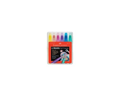 Faber-Castell Children's Metallic Gel Crayons (6)
