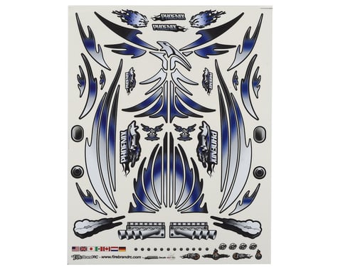 Firebrand RC Concept Phoenix Decal (Blue) (8.5x11")