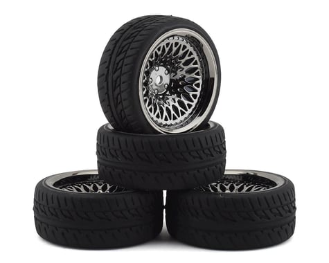 Firebrand RC Crownjewel RT Pre-Mounted On-Road Tires (4) (Smoke Chrome)
