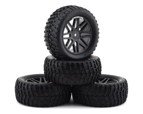 Firebrand RC Saber VXR 2.2” Pre-Mounted Truck Tires (4) (Black)