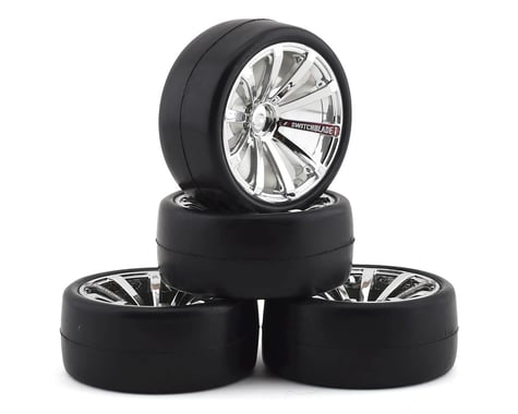 Firebrand RC Switchblade RS6 Pre-Mounted On-Road Tires (4) (Chrome)