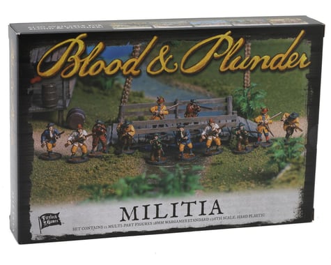 Firelock Games LLC Blood and Plunder: Militia Unit Box Plastic Model Figures Kit