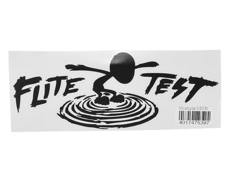 Flite Test 10.5" Die Cut Gremlin Logo Vinyl Decal (Black)