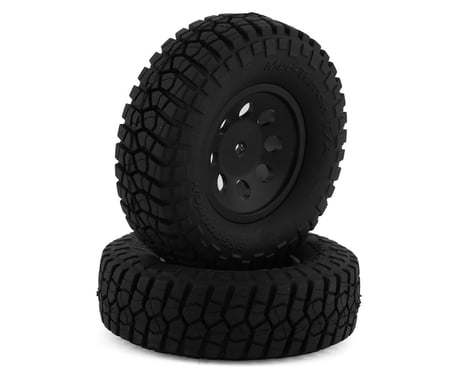 FMS FCX24 2.5" Pre-Mounted Tires w/Aluminum 8-Hole Rim (2) (Black)
